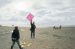 Duhnen Herbst Drachen steigen