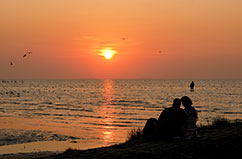 Duhnen Sommer Sonnenuntergang