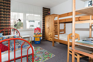 Das 2.Schlafzimmer mit drei Schlafm&ouml;glichkeiten